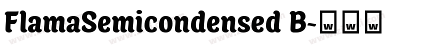 FlamaSemicondensed B字体转换